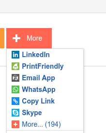 You cannot see a print button you hover over  the + more button.