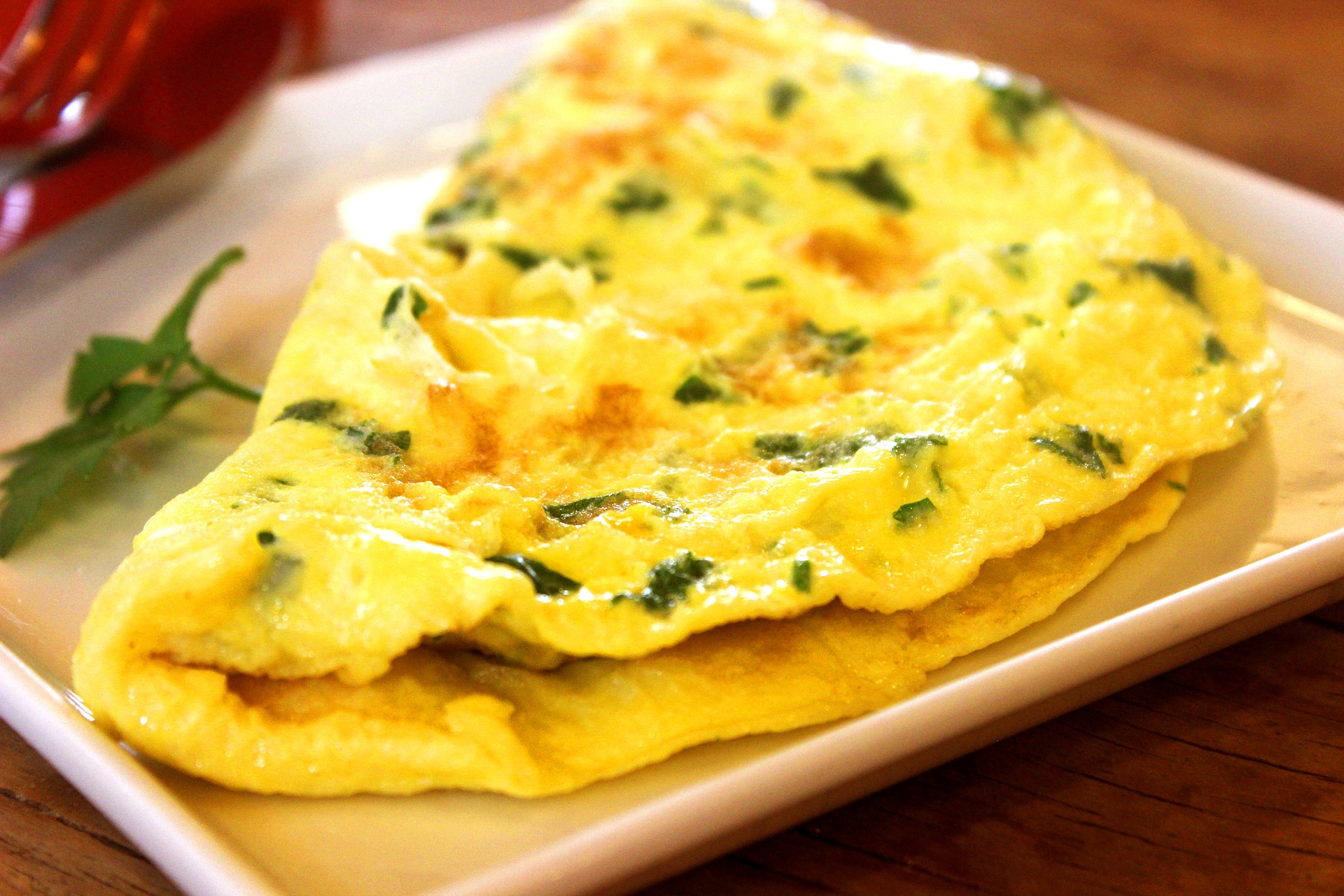 French omelette with chives