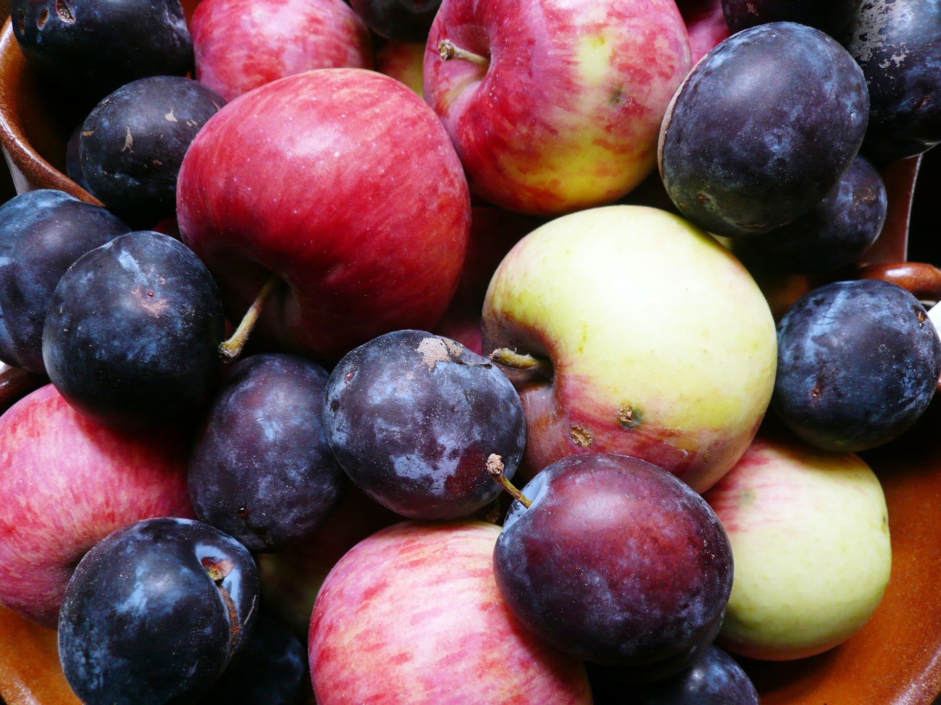Apples and plums