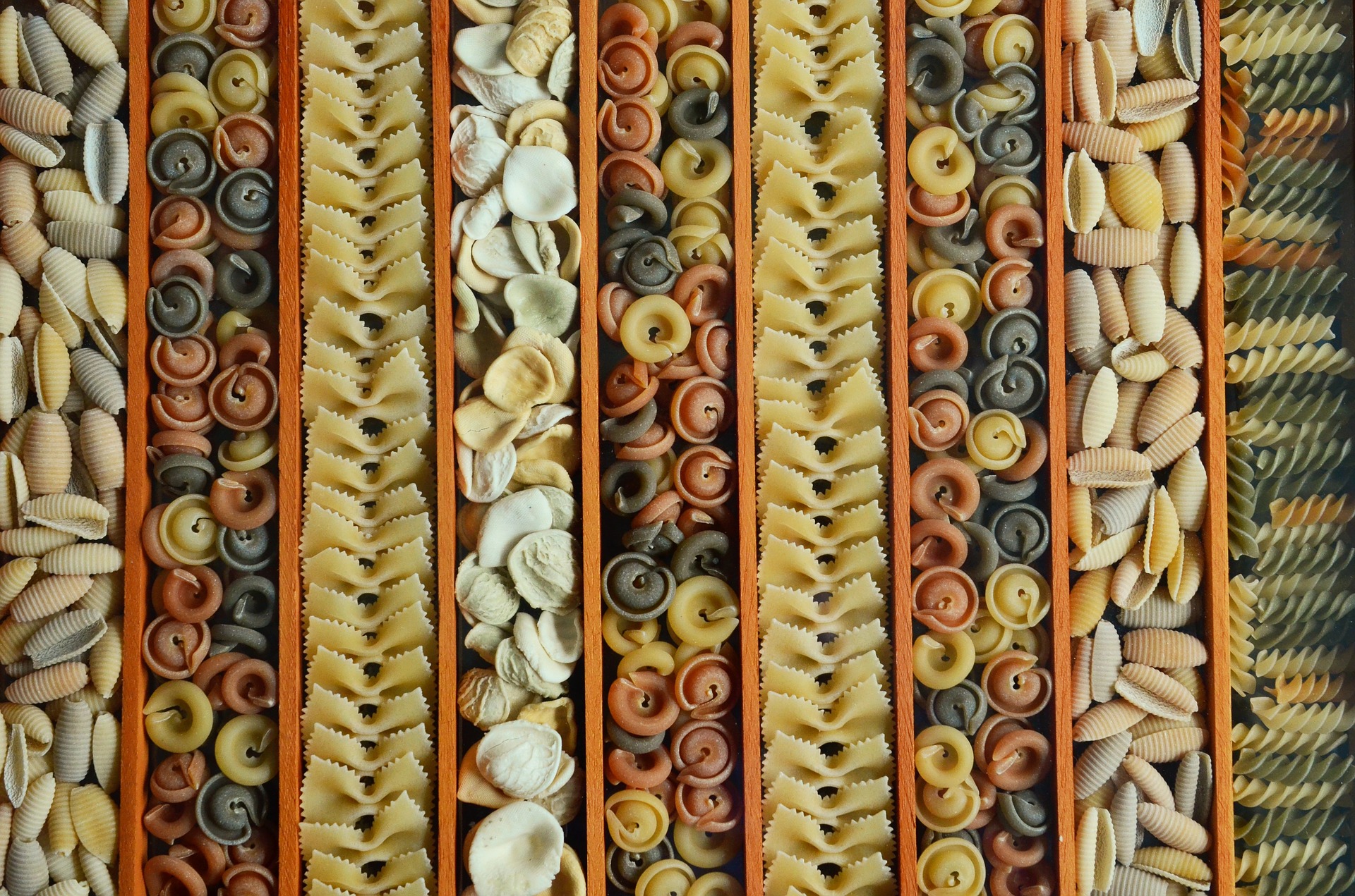 Dried pasta varieties
