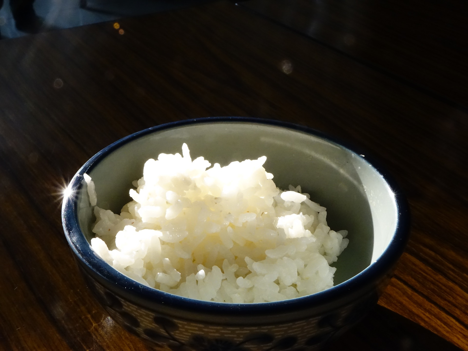 Freshly boiled rice