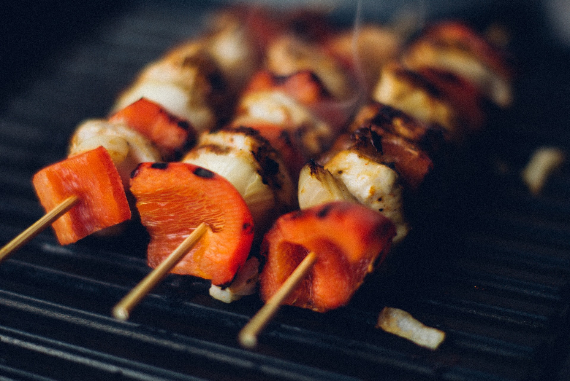 Grilled meat and vegetables