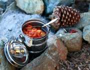 Stew on campfire