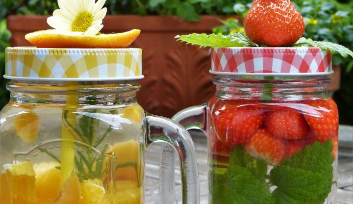 Natural fruit flavoured drinks